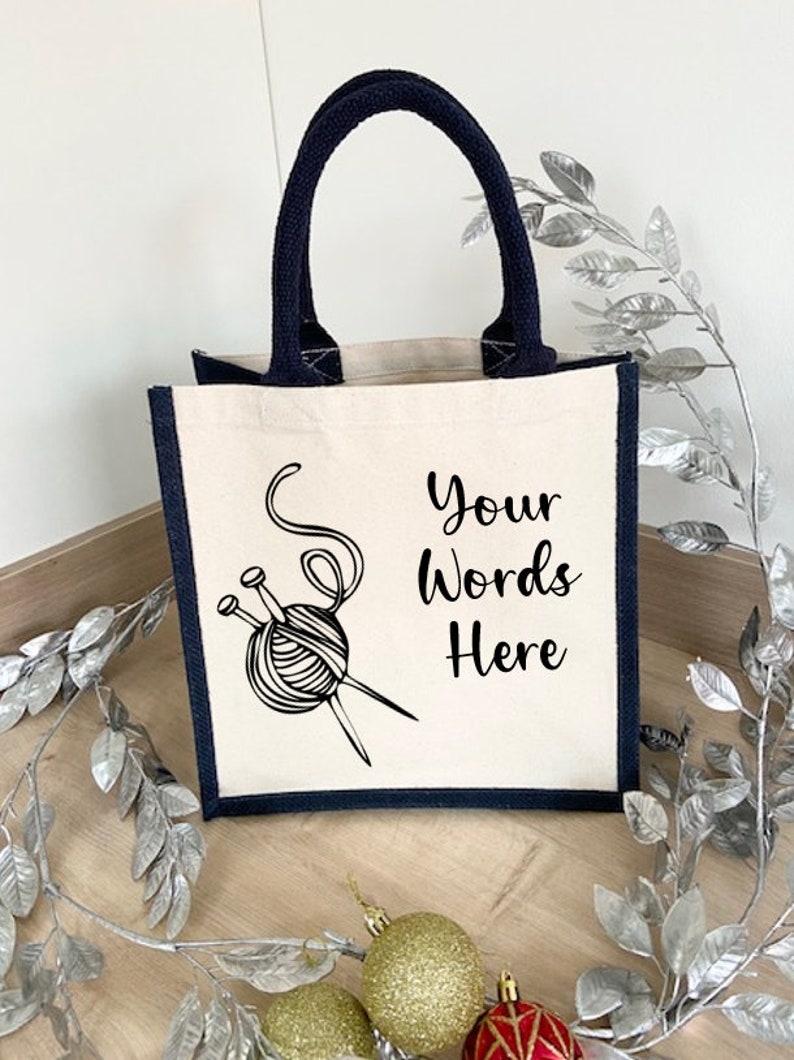 Personalised Shopping Bag, Crafting Bag, Customised Tote Bag, Mothers Day Gift, Present for Granny, Celebrate Mothers Day, Reusable Shopper image 5