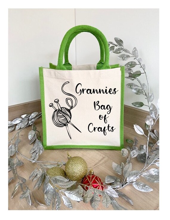 Personalised Shopping Bag, Crafting Bag, Customised Tote Bag, Mothers Day Gift, Present for Granny, Celebrate Mothers Day, Reusable Shopper