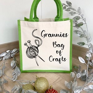 Personalised Shopping Bag, Crafting Bag, Customised Tote Bag, Mothers Day Gift, Present for Granny, Celebrate Mothers Day, Reusable Shopper image 6