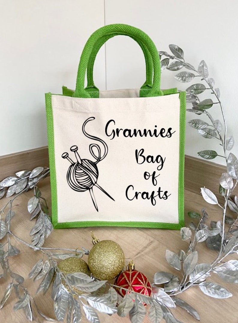 Personalised Shopping Bag, Crafting Bag, Customised Tote Bag, Mothers Day Gift, Present for Granny, Celebrate Mothers Day, Reusable Shopper image 6