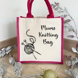 Personalised Shopping Bag, Crafting Bag, Customised Tote Bag, Mothers Day Gift, Present for Granny, Celebrate Mothers Day, Reusable Shopper image 3