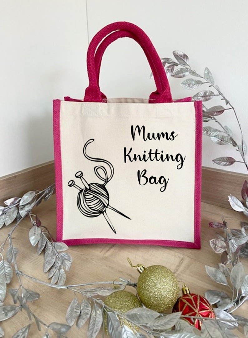 Personalised Shopping Bag, Crafting Bag, Customised Tote Bag, Mothers Day Gift, Present for Granny, Celebrate Mothers Day, Reusable Shopper image 3