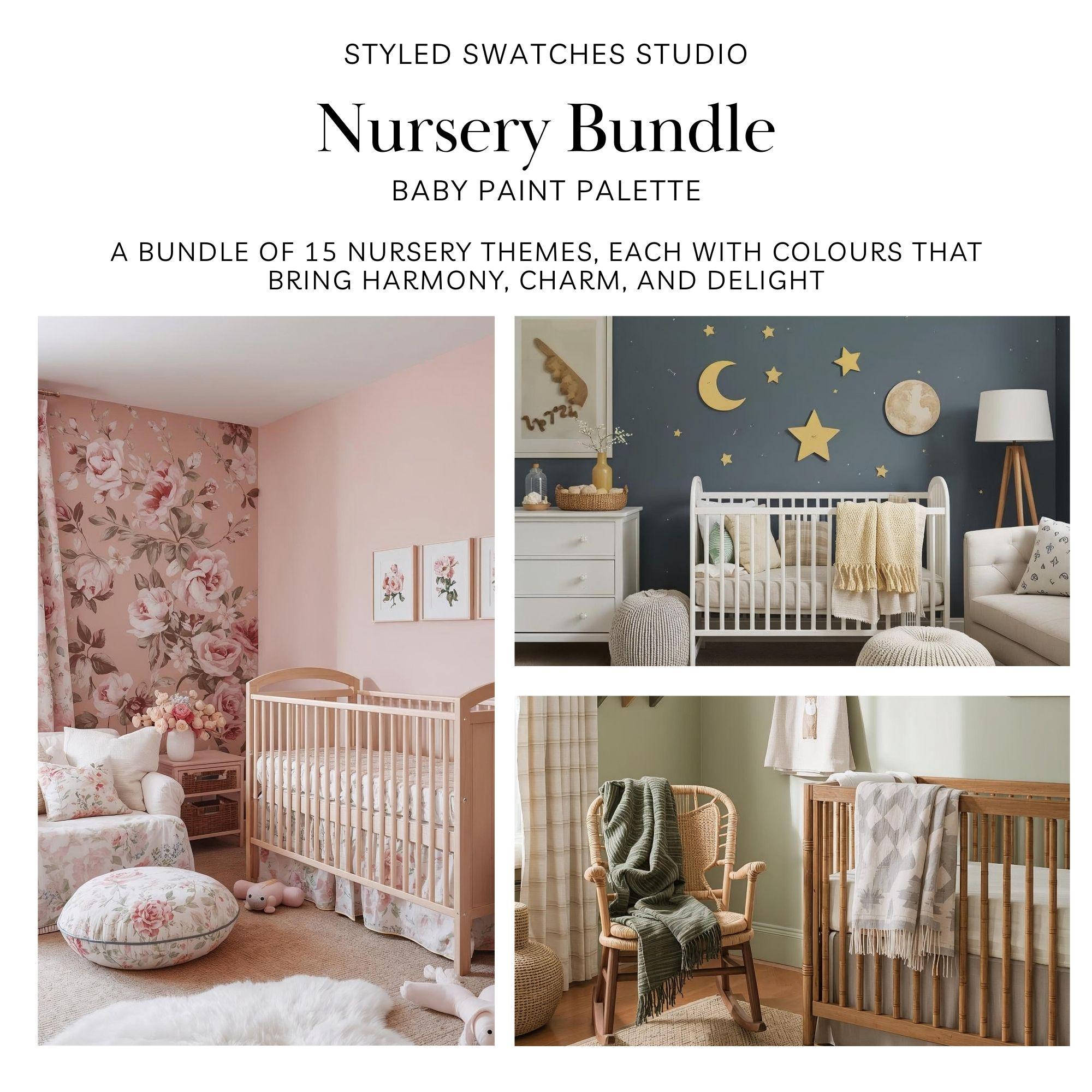 Benjamin Moore Nursery Bundle Paint Color Palette | Neutral Home Paint ...