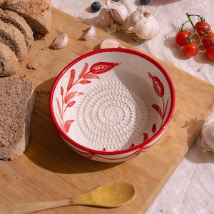 Plato rallador de jengibre, plato de cerámica, accesorios de cocina, utensilio de cocina, rallador de ajo, rallador de verduras - Cerámica andaluza / SEVILLA