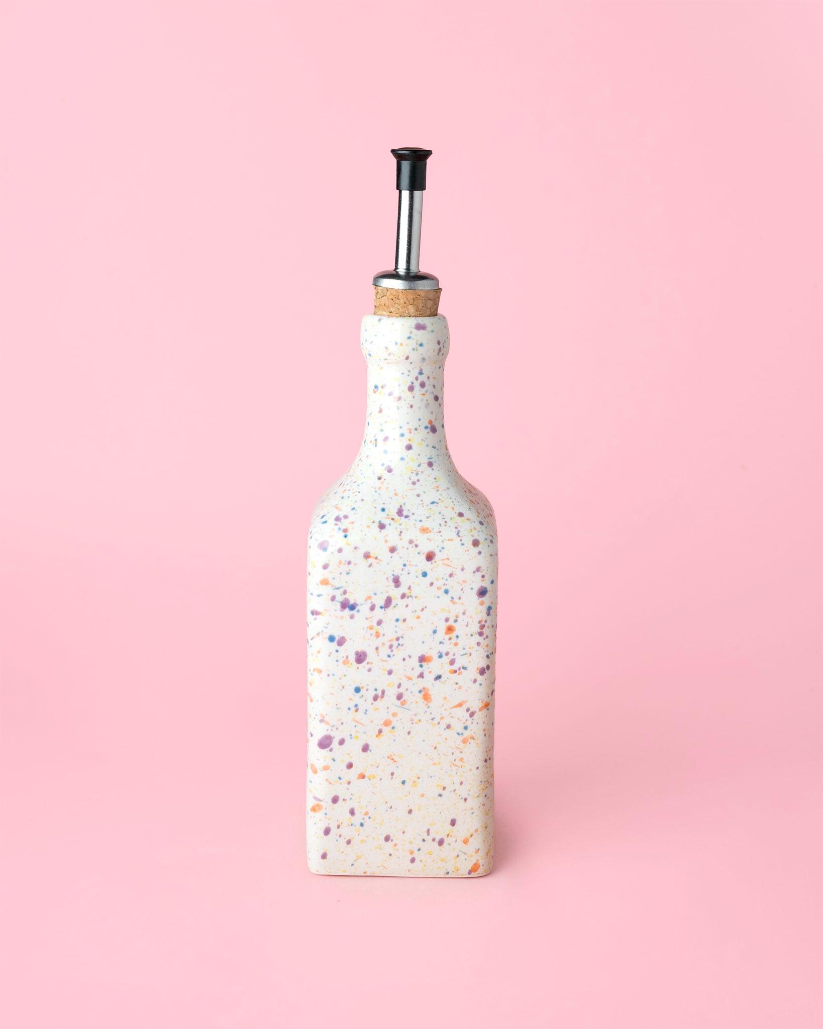 Bouteille D'huile En Céramique Artisanale Avec Bouchon Liège - Distributeur élégant Pour Huile D'olive, Décoration Cuisine - 13