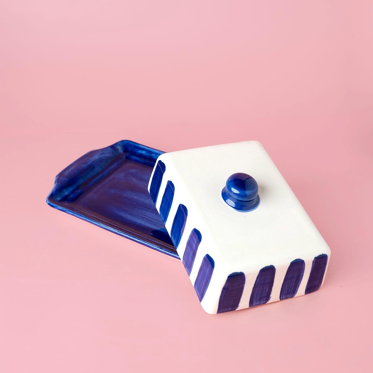 Handmade Ceramic Butter Dish: Blue & White Artisan Butter Keeper - Costa Azul - Etsy