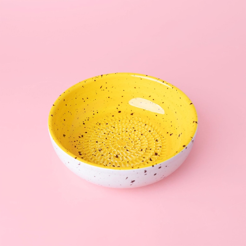 Ginger grater plate, ceramic plate, kitchen accessories, kitchen utensil, garlic grater, Vegetable Grater, original, mother day gift CANELAN