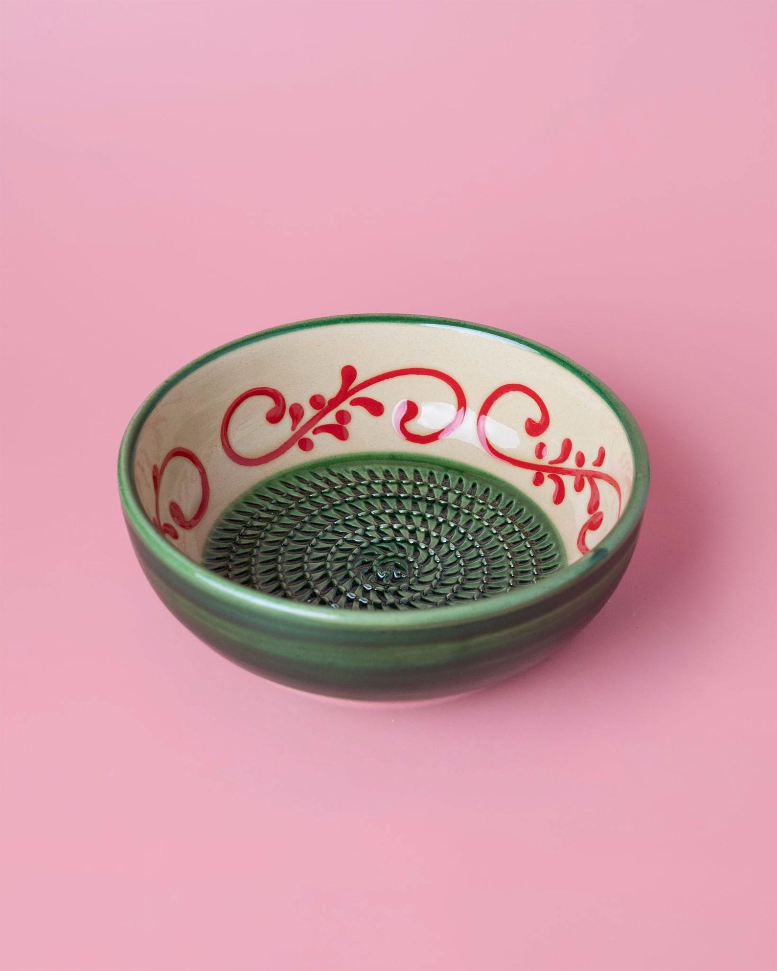 Handmade Ceramic Grater Plate: Alhambra Design, Spanish Kitchenware - Medium 15 x 5 cm