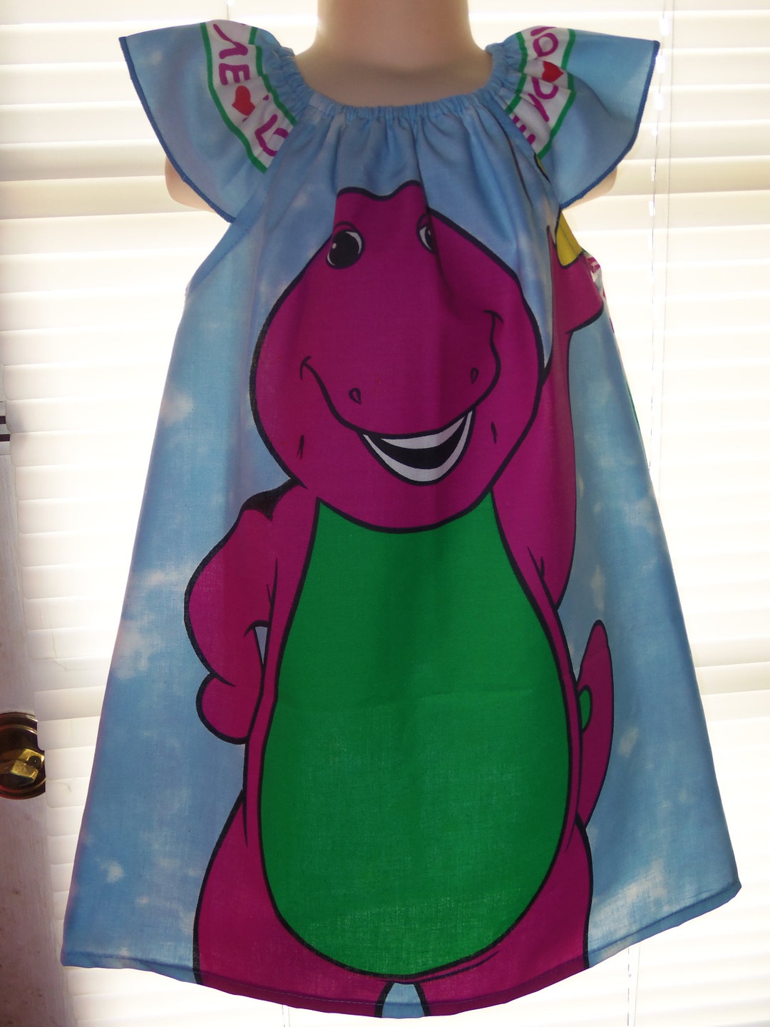 1999 Barney Vintage RARE Fabric Girl's Dress Size 4t - Etsy