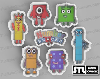 Numberblocks Cookie Cutter Set - Descargar STL