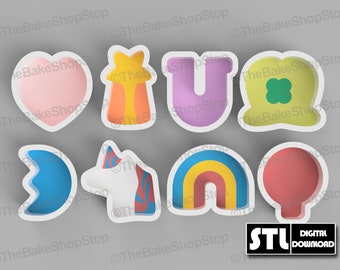 Charms Marshmallows Mini Cookie Cutter Set - STL Download