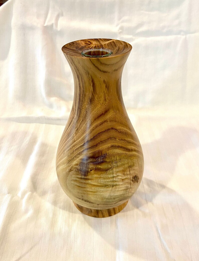 Florida Holley Bud Vase With Glass Insert - Etsy