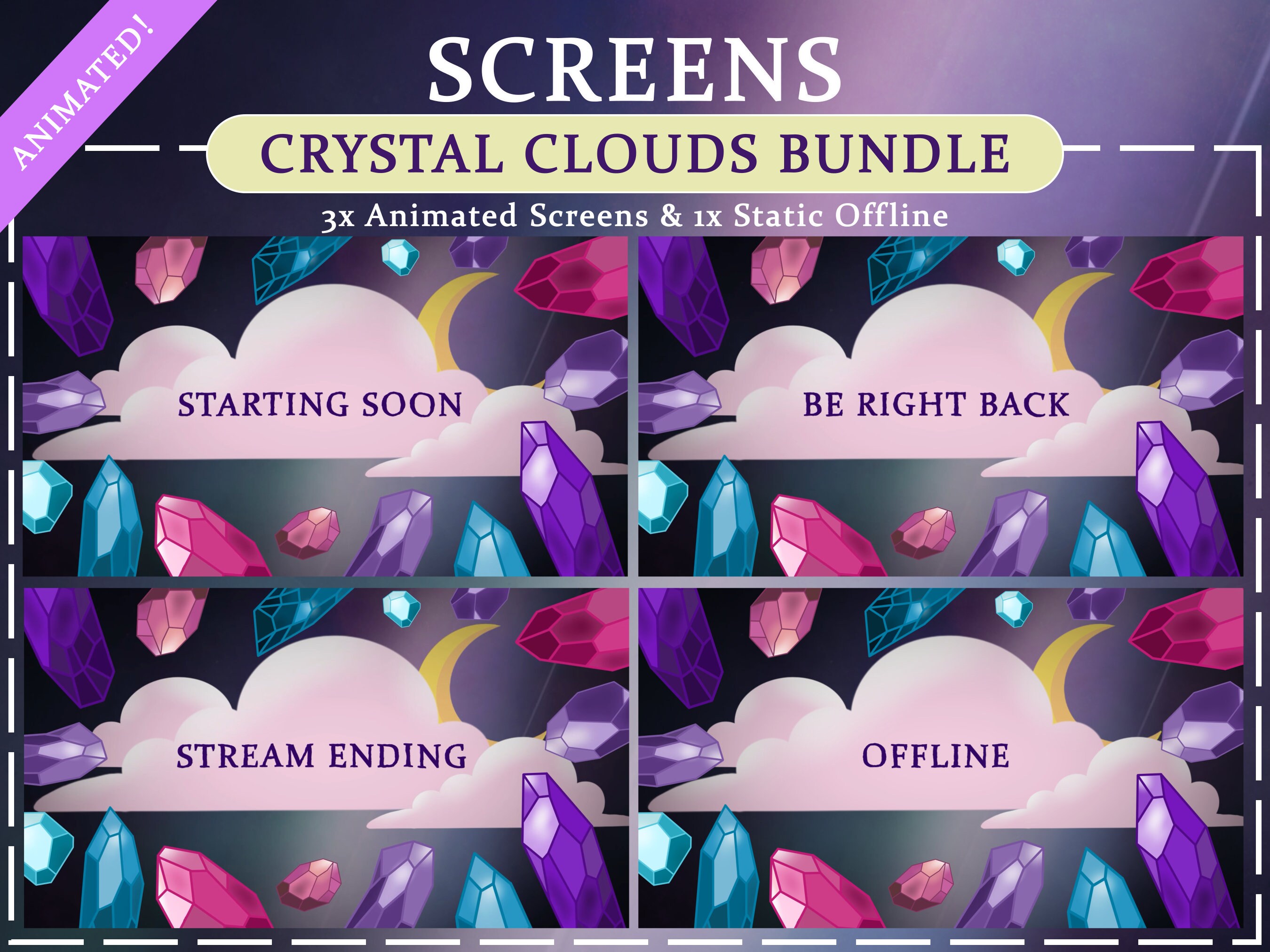 Animated Crystal Stream Bundle