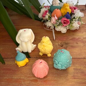 Easter candle set of 5