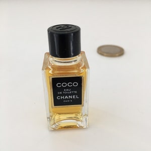 Vintage Chanel Coco Eau de Parfum Very Miniature Perfume Crystal 4 ML 1  3/4 C