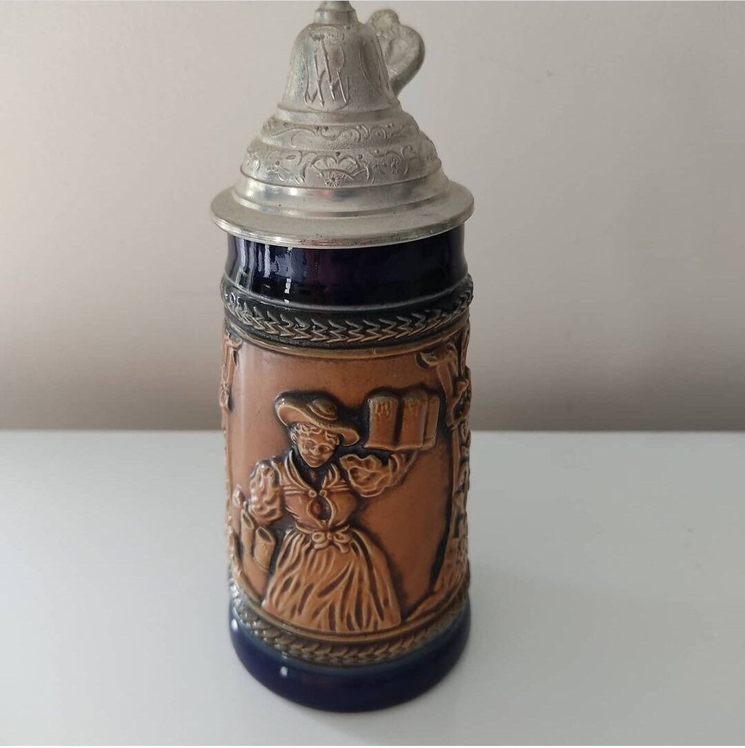 Chope à Bière Céramique Allemande Gerzit Originale