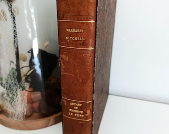 Gone With The Wind – Vintage 1950 Leather Binding – Margaret Mitchell – Gallimard NRF Edition – Gone With The Wind – Collector's Edition