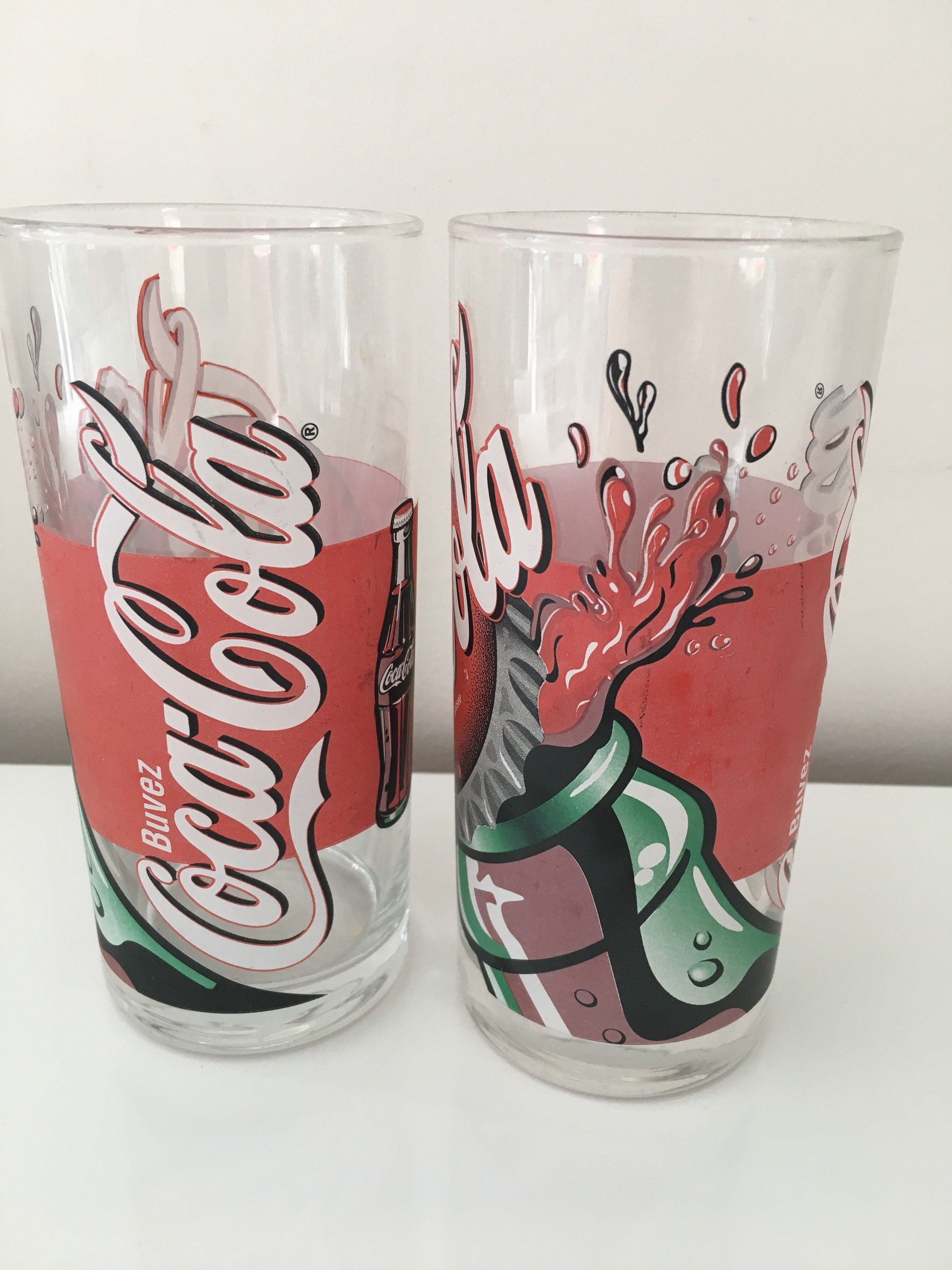 Anciens Verres Coca Cola Vintage 1999 Collection