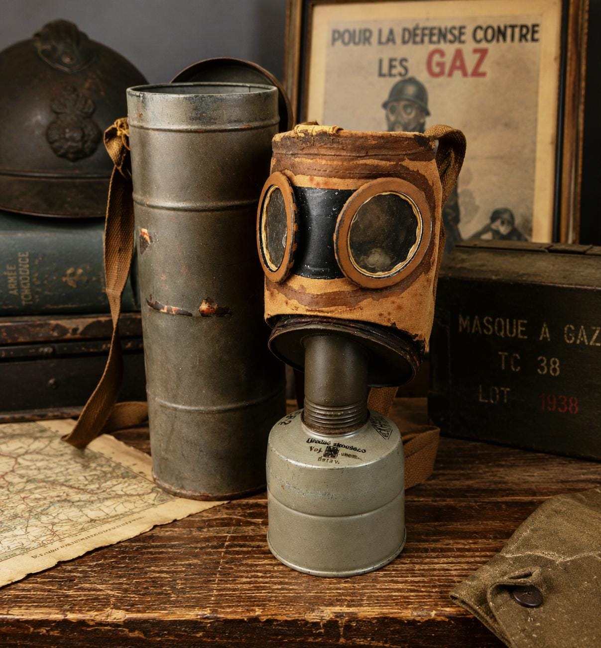 Wwii French Gas Mask - Etsy