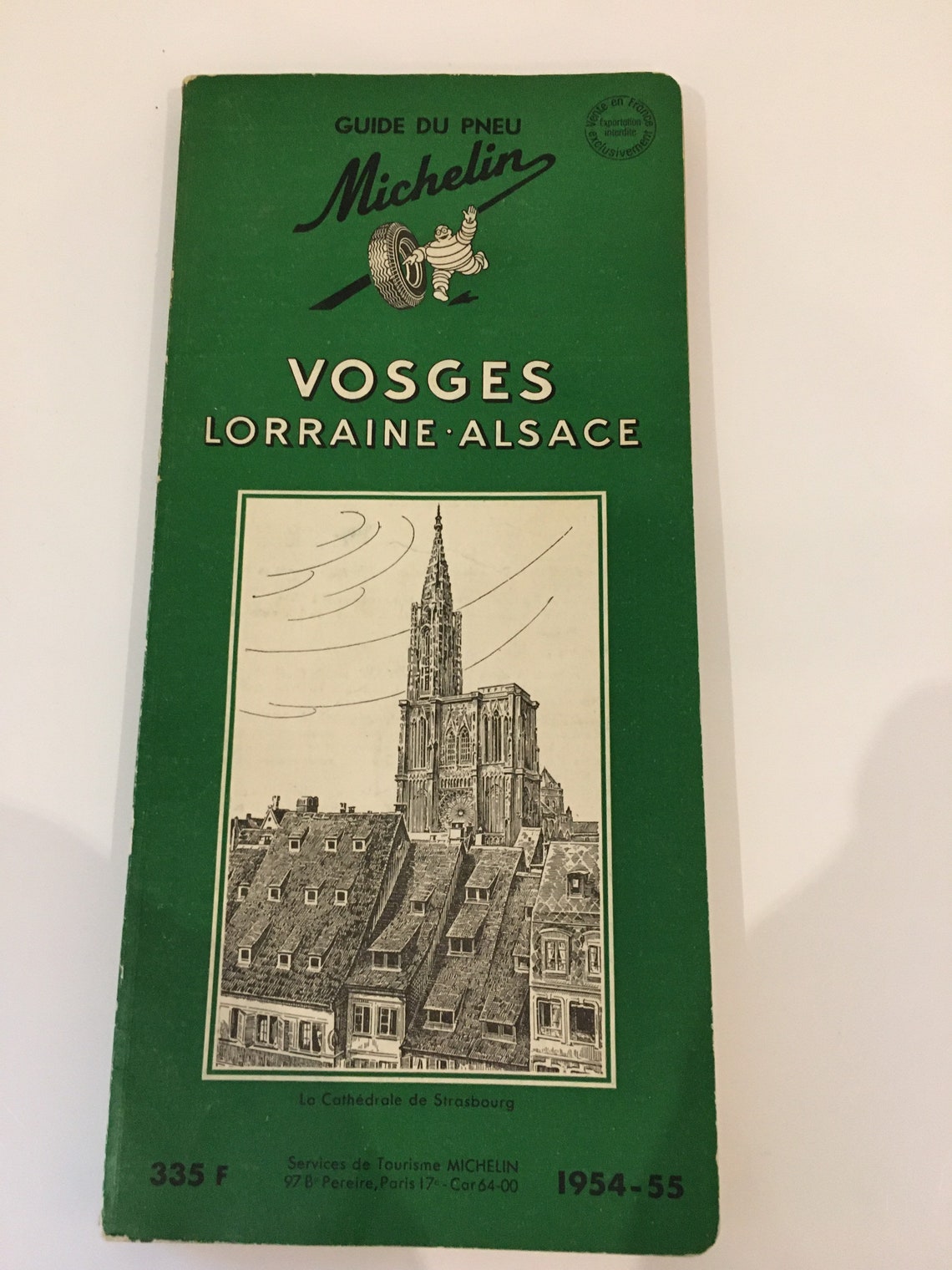 Guide Michelin Vosges Alsace Lorraine 1954 France Etsy Ireland
