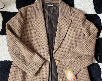 1970s Vintage CELINE Paris Wool Blazer Size 44