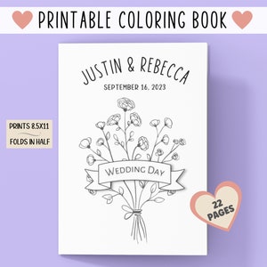 Wedding Coloring Book Kids Wedding Activities Wedding Coloring Kids Wedding  Favors Kids Wedding Activity Book Kids Wedding Coloring Pages 