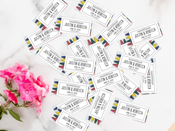 Custom Crayon Kids Table Wedding Party Favors Personalized Wedding Favor Wedding Coloring Wedding Kids Favor Wedding Activity Reception Game
