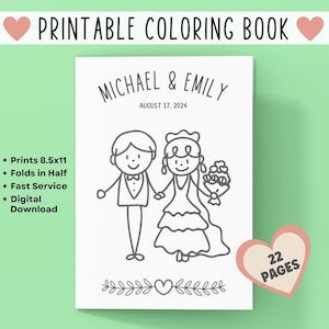 Wedding activity and coloring book for guest kids - Nice gift for wedding  guest from 6 to 10 years old: English version (Wedding coloring and