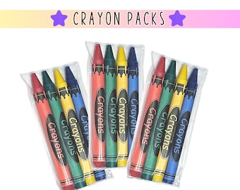 Bulk Crayons: Nontoxic Crayon 4-Packs, Party Favors