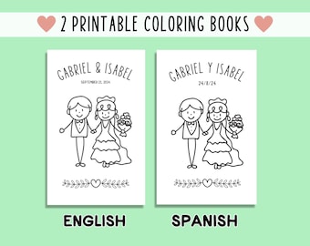 Spanish and English Kids Wedding Activity Bundle Coloring Book Wedding Coloring Kids Wedding Coloring Book Kids Wedding Activity Book Kids