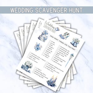 Printable Wedding Scavenger Hunt Game Wedding Favor for Kids Activity Treasure Hunt Wedding I Spy Game Reception Activity Cocktail Hour