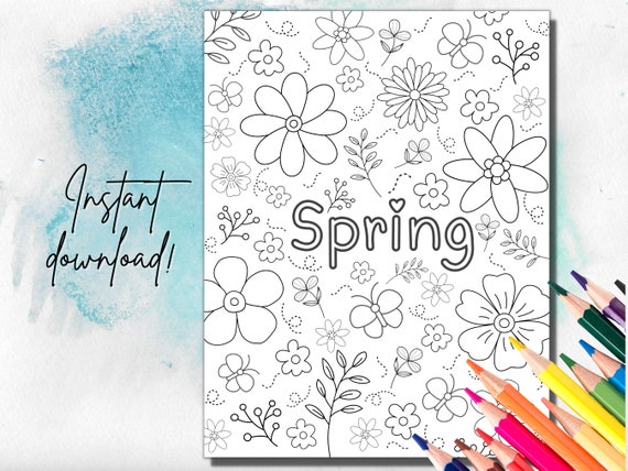 Free Printable Spring Coloring Pages For Kids 
