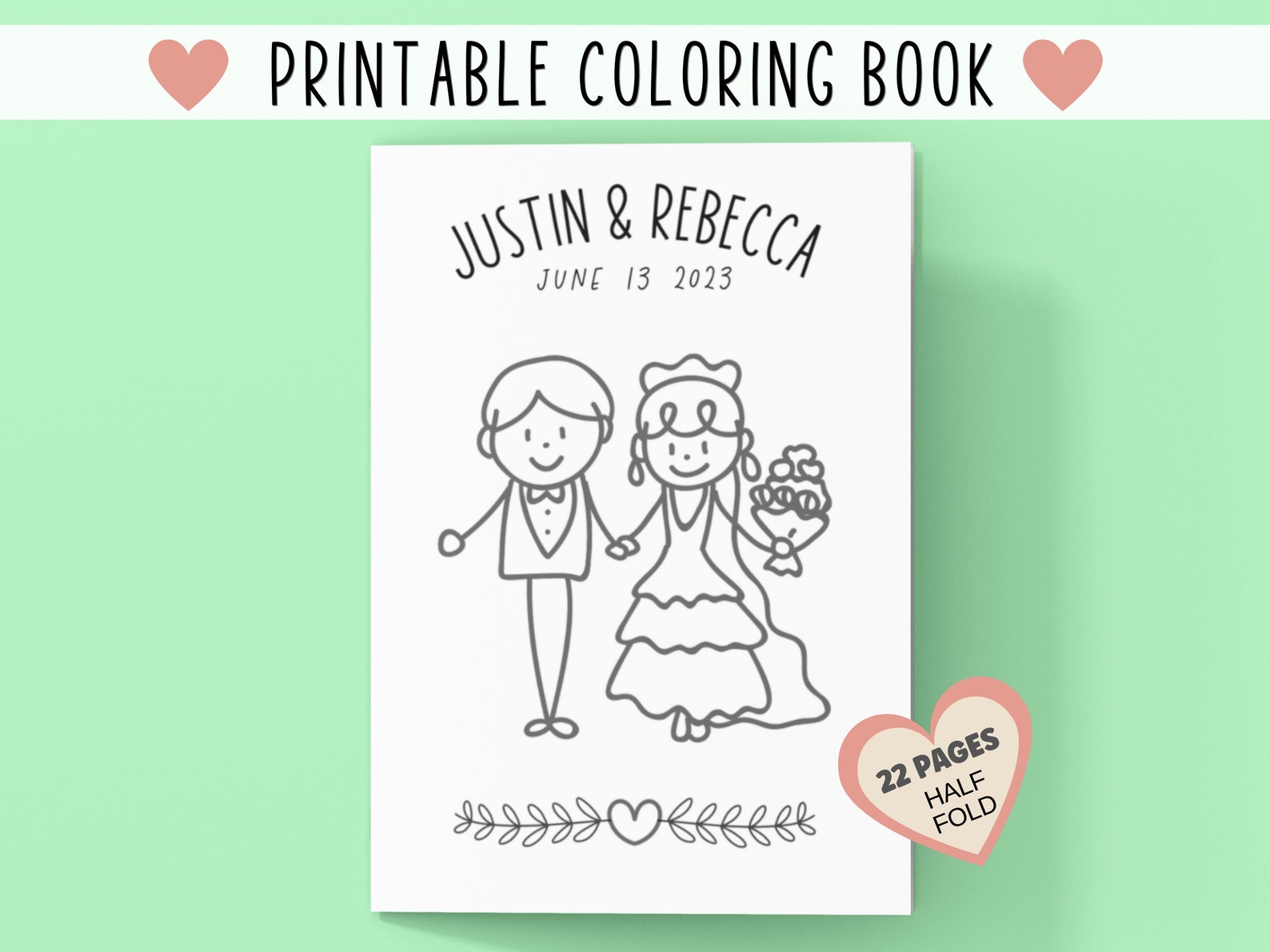 Kids Wedding Activities Wedding Coloring Kids Wedding Favors - Etsy