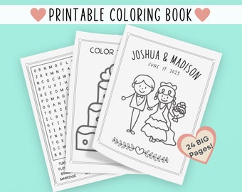 Wedding Coloring Kids Wedding Kids Wedding Favors Wedding Coloring Book Kids Wedding Activity Book Kids Wedding Coloring Pages Printable