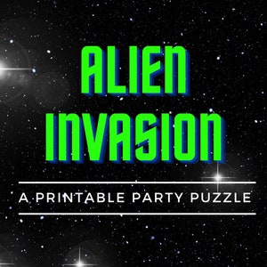 Alien Invasion: A Printable Party Puzzle