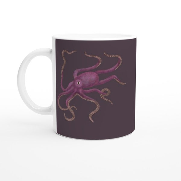 Purple Octopus Mug- designed by PauwieArtStudio