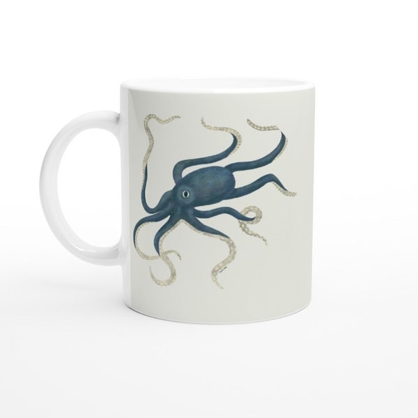 Blue Octopus Mug- designed by PauwieArtStudio