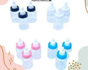 Baby Shower Bottle Favours, Empty Mini Baby Bottle, Gender Reveal