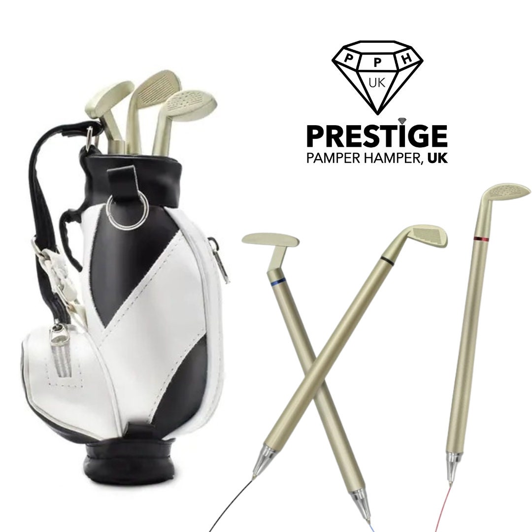 Luxury Miniature Golf Club Pens With Golf Bag (set of 3 Pens  display picture 1