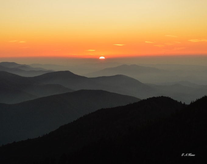 Sunset on Mt. LeConte