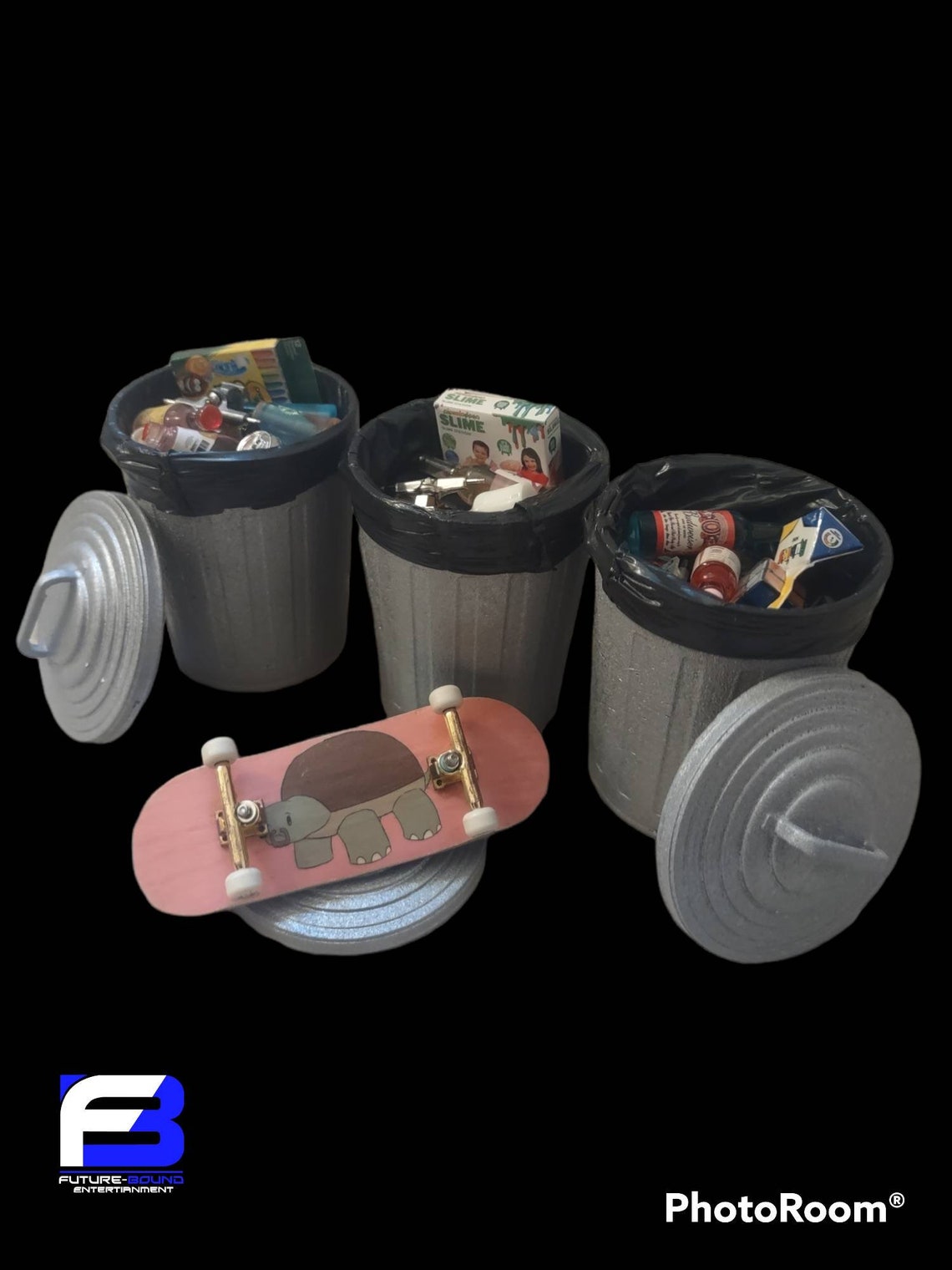 Miniature Trash Can for Fingerboarding Diorama and Dollhouse Etsy