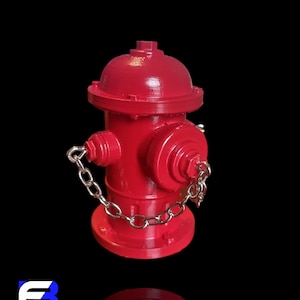 Miniature Fire Hydrant with chain for Fingerboarding or dioramas