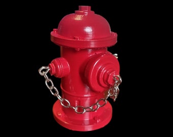 Miniature Fire Hydrant with chain for Fingerboarding or dioramas