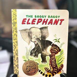 Little Golden Treasures - The Saggy Baggy Elephant Book with 65YEAR Golden Stamp
