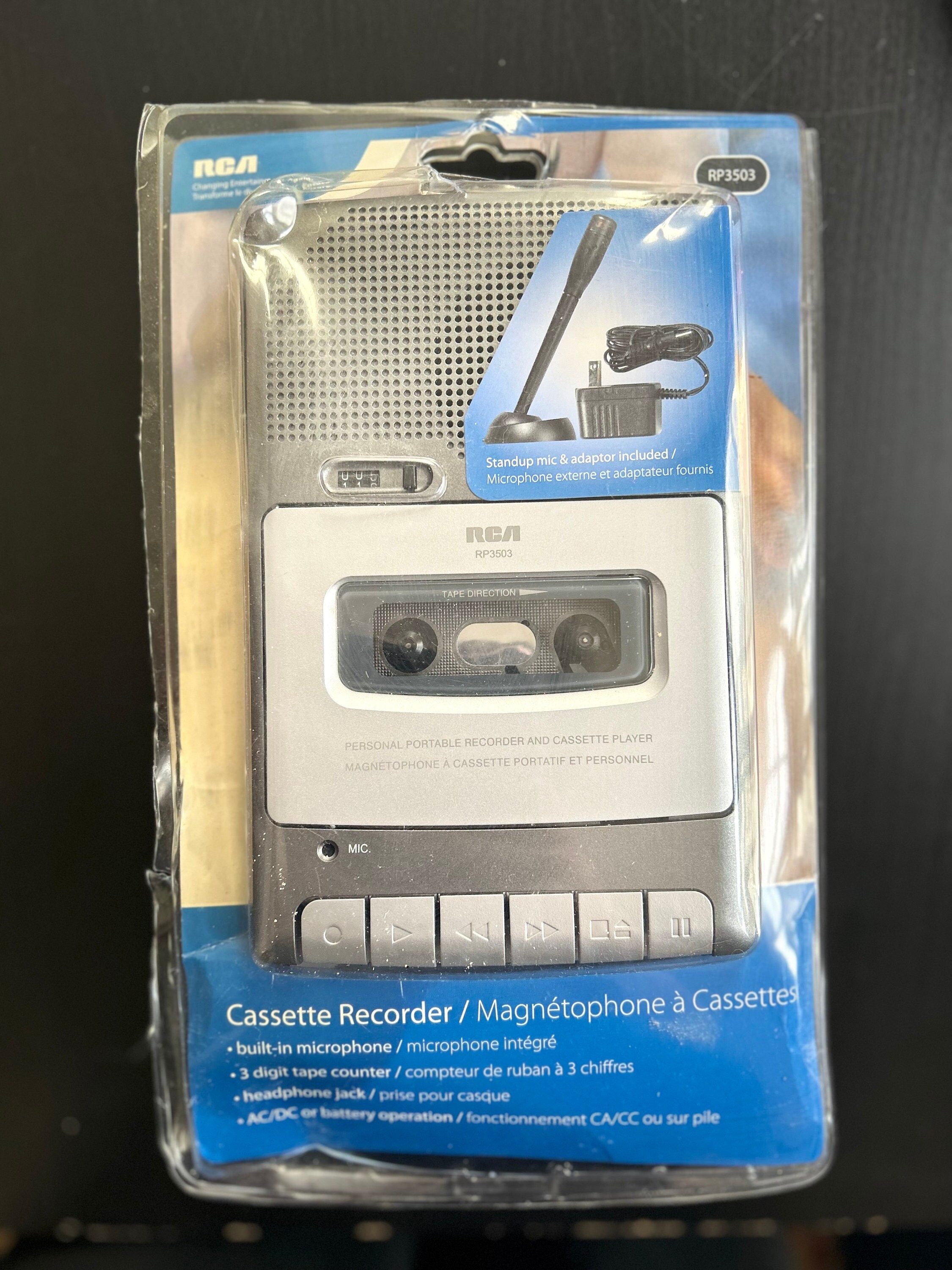 RCA Cassette Recorder Standup Mic & Adaptor Included RP3503 Etsy