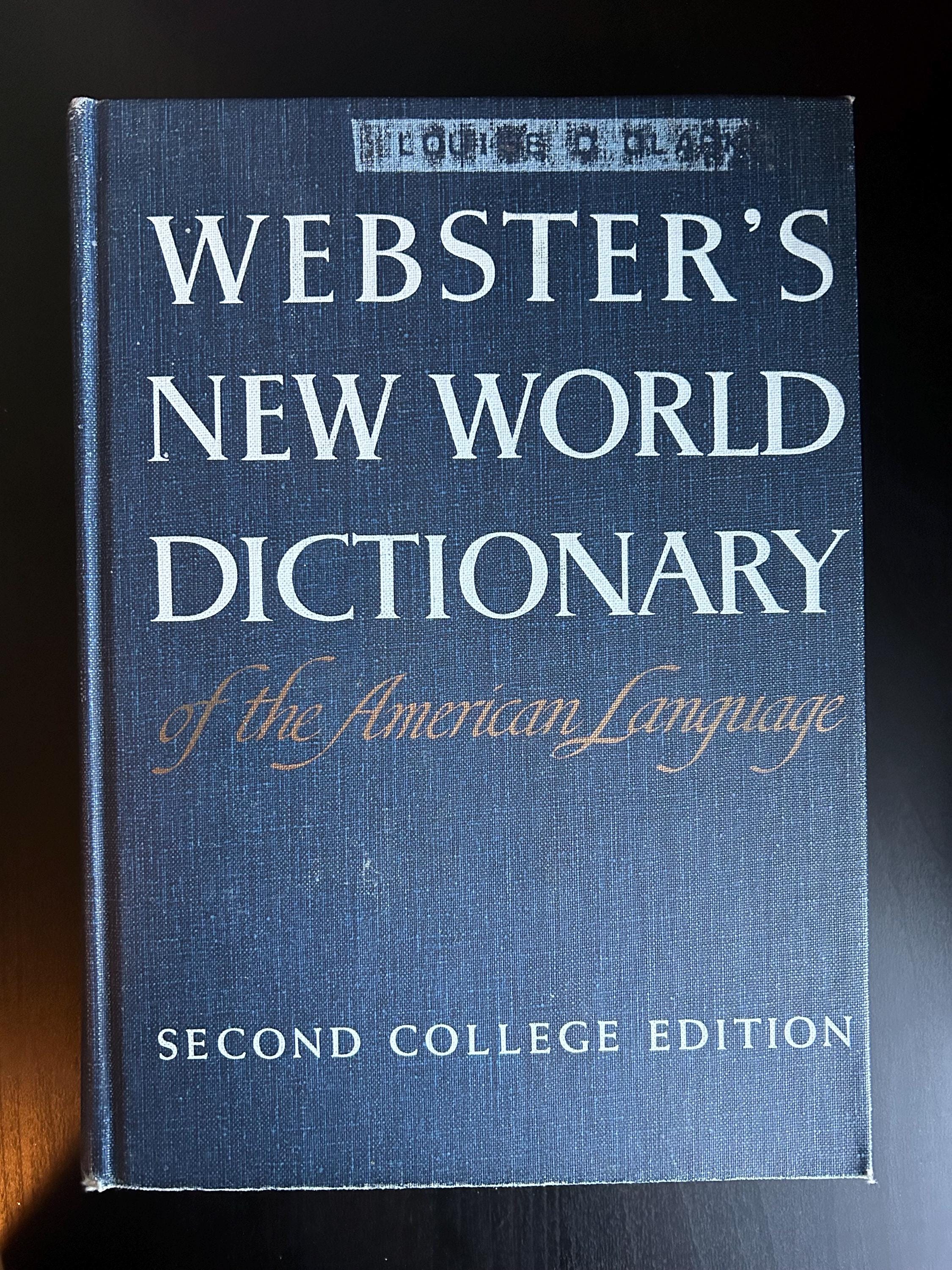 Webster's New World Dictionary of American Language (1970) 2nd