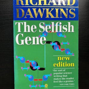 1989&#39;s &quot;The Selfish Gene&quot; by Richard Dawkins Hardcover Book