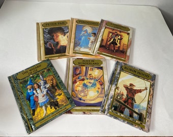 Vintage Story Books 6 Hardcover Collection illustrated by Greg Hildebrandt