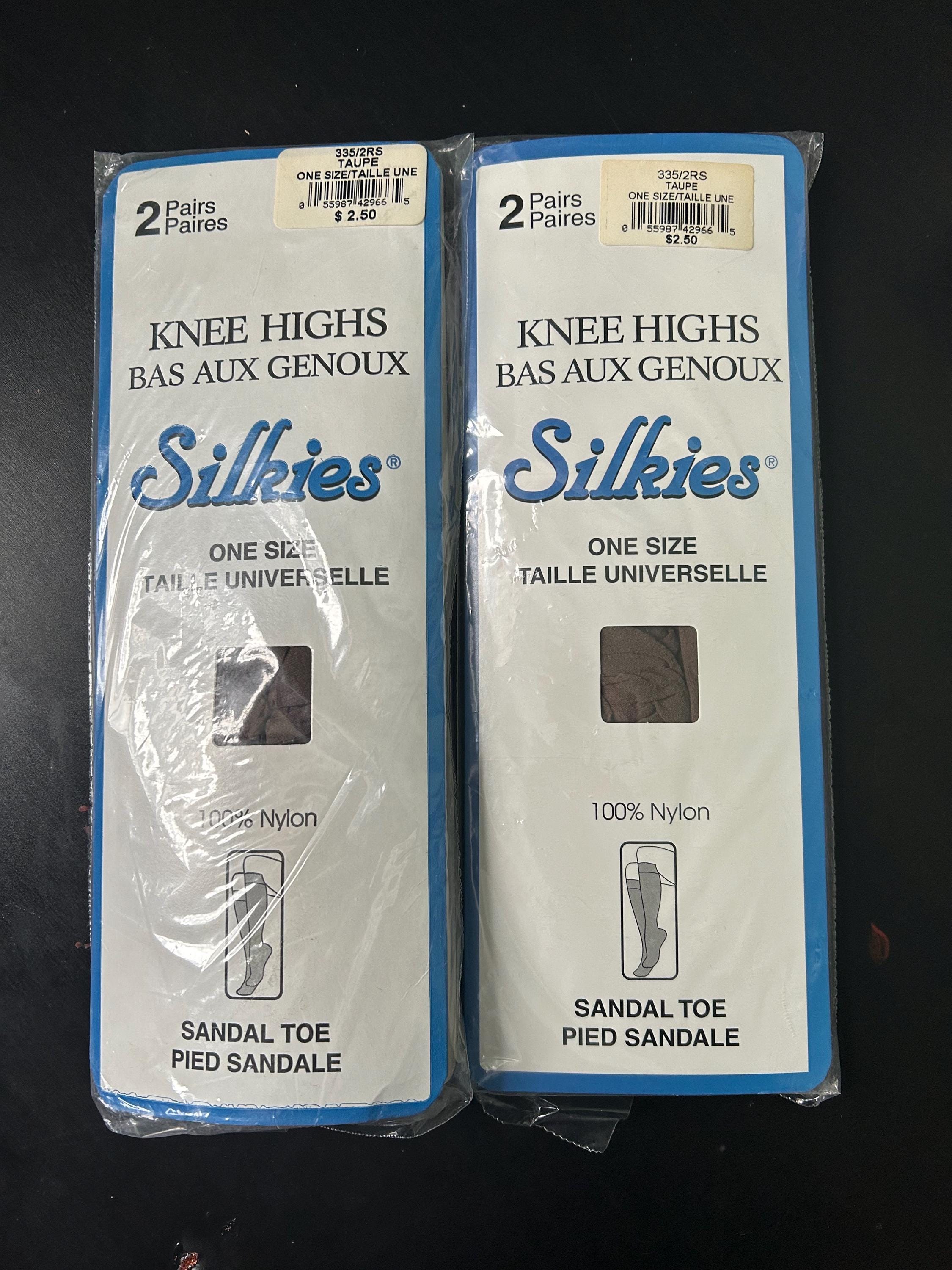 Rare Vintage Knee Highs Silkies One Size 100% Nylon Sealed