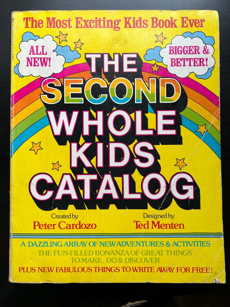 1977's Vintage Unused the Second Whole Kids Catalog Thick Activity Book